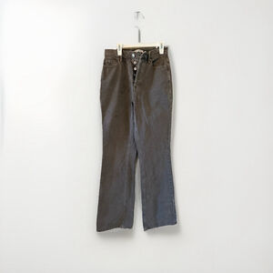 Pac Sun High rise Bootcut Size 25 Womens Tan Pants Denim Button Front